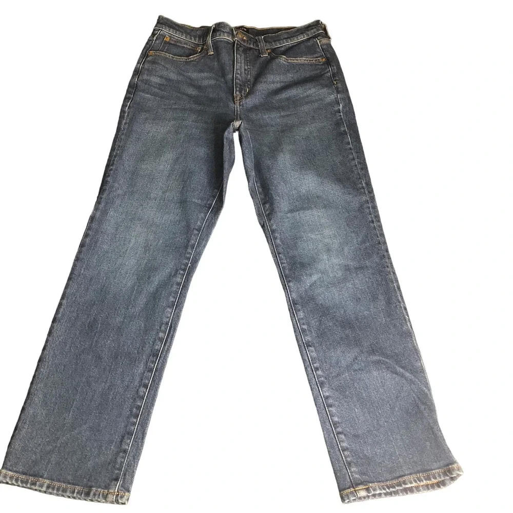 J. Crew Jeans Womens 28 Essential Straight Leg Medium‎ Wash Classic Denim